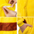 Pijama tip salopeta pentru copii, model Pikachu, marime 130-140 cm