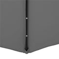 Umbrela de gradina cu brat lateral banana, iluminare LED, cu husa, 300cm, gri