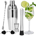 Set Cocktail Shaker Kit pentru barmani 550ml, KI13, 6 piese