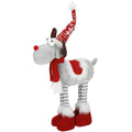 Figurina Craciun, Ren, picioare telescopice, iluminare LED, 61cm