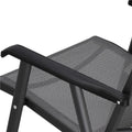 Scaun de gradina metalic, pliabil, 95x57x66cm, maxim 150kg, gri