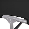 Sezlong pliabil cu parasolar, 188x57x38cm, sarcina 120kg, gri antracit