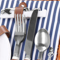 Cos de picnic echipat pentru 4 persoane Deluxe, din rachita, cu vesela si tacamuri, frigorific