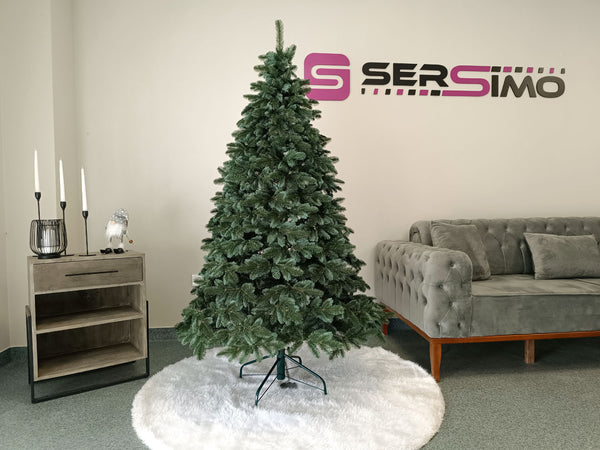 Brad artificial Christmas Deluxe by Sersimo, Canada argintiu, 3D,180cm