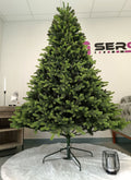 Brad artificial Christmas Deluxe by Sersimo, Carpati cu varfuri verzi, 2D+3D, 250cm