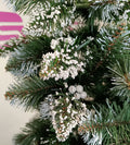 Brad artificial Christmas Deluxe by Sersimo, Crystal nins cu merisoare, 2D, 180cm