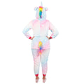 Pijama tip salopeta pentru dama, model unicorn, marime S