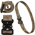 Curea centura Tactical Combat pentru barbati 3.7x125cm, rezistent, verde deschis camuflaj