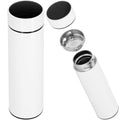 Cana termos Smart, inox, display LED, afisare temperatura, 500ml, 23cm, alb