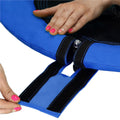 Leagan tip cuib Sersimo NS24, diametru 110cm, inaltime reglabila, pentru exterior, sarcina 150 kg, Albastru Negru
