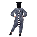 Pijama tip salopeta pentru adulti, model Lemur, marime M