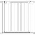 Poarta de siguranta Safety Gate pentru scari, ajustabila, din lemn cu structura otel, 75-82cm, negru maro