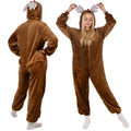 Pijama tip salopeta pentru adulti, model Ren, marime M
