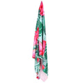 Prosop de plaja cu uscare de rapida, husa de transport, 90x180cm, model pepene verde