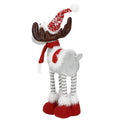 Figurina Craciun, Ren, picioare telescopice, iluminare LED, inaltime reglabila 64-85cm