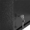 Seif standard cu cheie, 200x310x200 mm, Otel, Negru