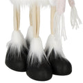 Figurina Craciun, Ren alb cu fular, inaltime 48cm