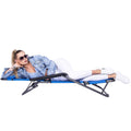 Sezlong pliabil SERSIMO GC4, Relax Zero Gravity, 80x60x153cm, Albastru deschis