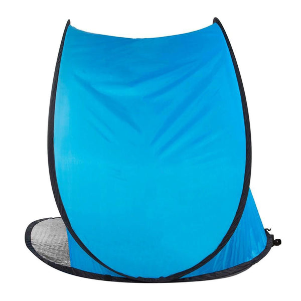 Cort plaja si picnic semi-deschis Sersimo, protectie UV, 150x90x90cm, albastru gri
