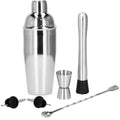 Set Cocktail Shaker Kit pentru barmani 550ml, KI13, 6 piese