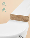 SONGMICS Set de 20 umerase din lemn, cu bara anti-alunecare pentru pantaloni, carlig pivotant la 360°, 45cm, alb
