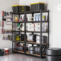 SONGMICS Raft de depozitare metalic, cu rafturi din MDF, 5 polite, max. 875 kg, 180x90x40cm, negru