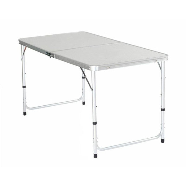 Set masa pliabila reglabila si 4 scaune, tip valiza, gri, 120x60cm
