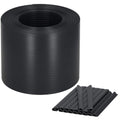 Panou de gard pentru intimitate in gradina, PVC Premium, 26 x 0.19 m, gri antracit