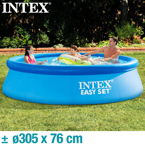 Piscina gonflabila Intex, 306x76 cm, 3.900 litri, cu pompa de filtare, Easy Set 28122NP