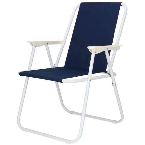 Scaun de plaja Sersimo GC049, pliabil, 100kg, 52x74cm, bleumarin
