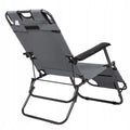 Sezlong pliabil SERSIMO GC13, Relax Zero Gravity, 80x60x153cm, Gri