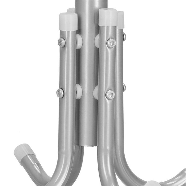 Cuier pentru haine, tip pom, cu 12 carlige, 173 cm, gri