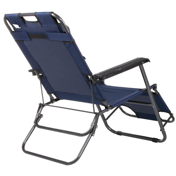 Sezlong pliabil SERSIMO GC12, Relax Zero Gravity, 80x60x153cm, Albastru inchis
