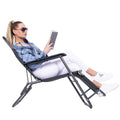 Sezlong pliabil SERSIMO GC13, Relax Zero Gravity, 80x60x153cm, Gri