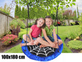 Leagan tip cuib Spider, 100cm, inaltime reglabila, 150 kg, Albastru Negru