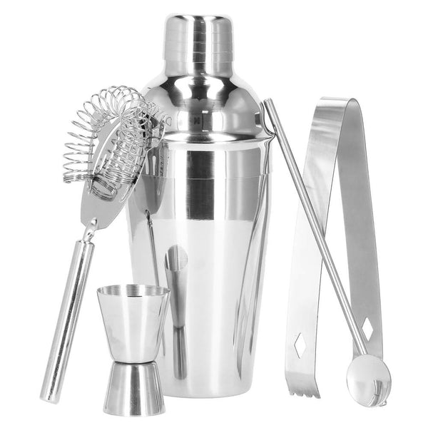 Set Cocktail Shaker Kit pentru barmani 550ml, KI20, 5 piese