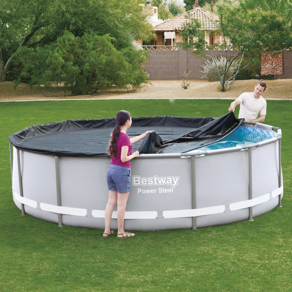 Prelata Bestway pentru piscina cu cadru metalic rotunda, 396cm