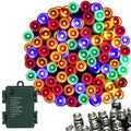 Instalatie lumini de exterior pentru gradina, 5 metri, 50 LED-uri, cu baterii, multicolor