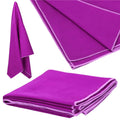 Prosop de plaja cu uscare rapida, husa de transport, 75x150cm, violet
