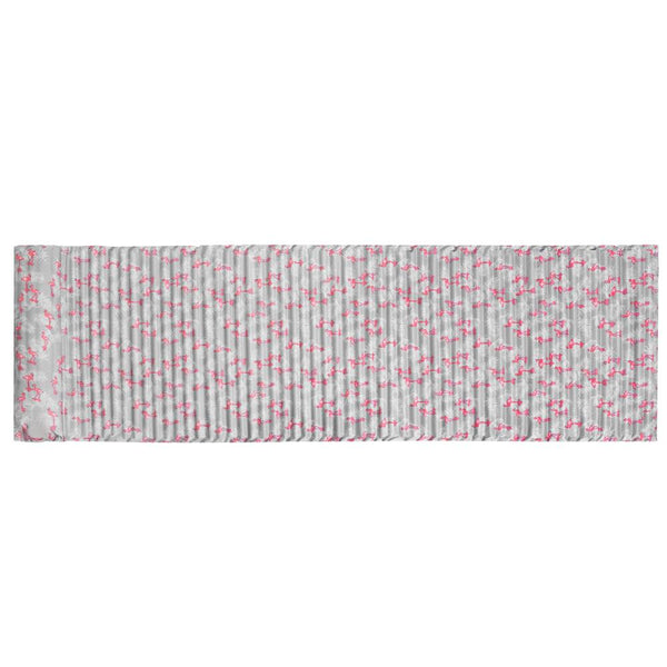 Saltea pentru plaja pliabila, din spuma, ultra-usoara, cu perna si maner de transport, 60x180cm, gri flamingo roz