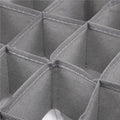 Set 4 organizatoare Sersimo sertar pentru sosete/lenjerie, gri