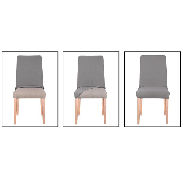 Husa pentru scaune de evenimente, marime universala, poliester si spandex, negru