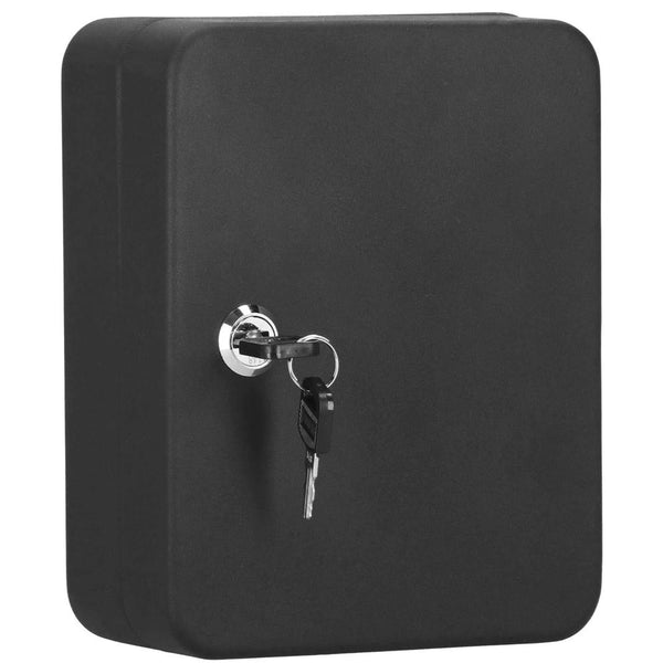 Cutie metalica din otel pentru 20 chei, echipata, 20x16x7.5cm, neagra