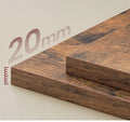 VASAGLE Cos de rufe, 2 compartimente, saci de rufe detasabili, 2 rafturi, tija umerase, 2x46L, 73x33x177cm, maro rustic