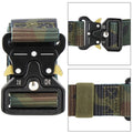Curea centura Tactical Combat pentru barbati 3.7x125cm, rezistent, verde camuflaj