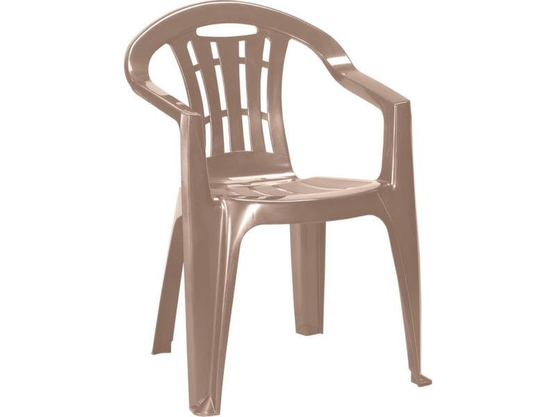 Curver Scaun de grădină Mallorca din plastic, culoare cappuccino