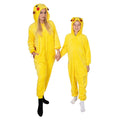Pijama tip salopeta pentru copii, model Pikachu, marime 120-130 cm