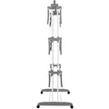 Uscator vertical pentru rufe, mobil si pliabil, cu doua umerase, 75x57x170cm, sarcina 20kg