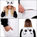Pijama tip salopeta pentru adulti, model Panda, marime L
