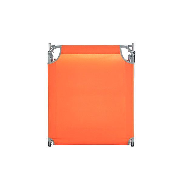 Sezlong pliant Sersimo, 186 x 56 cm, pentru plaja sau gradina, portocaliu, capacitate 110kg